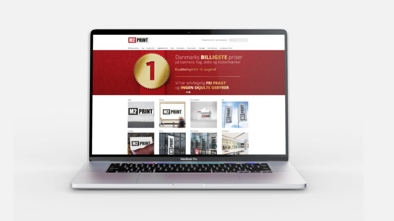 M2Print hjemmeside