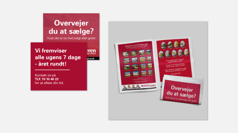 SkagenMægleren fysiske annoncer