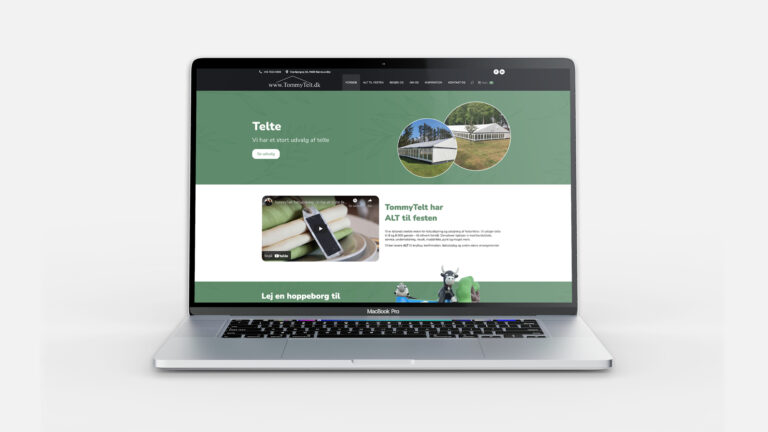 TommyTelt hjemmeside